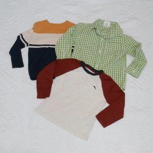 Boys Long Shirts Tops Bundle Size 3-4T
